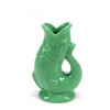 Decorative Vase Fish Green Ceramic Vase Approx. 10.7 x 6.8