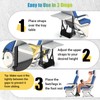 2-Pack Foot Hammock for Plane Travel, No Collapse Thickened Bamboo