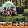 onlyfire Universal High-Temp Resistance Black Coated Steel Charcoal Kettle Rotisserie