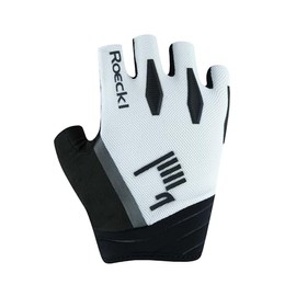 Roeckl Sports Cycling Gloves Isera, Unisex High Performance Finger Gloves, White 6.5