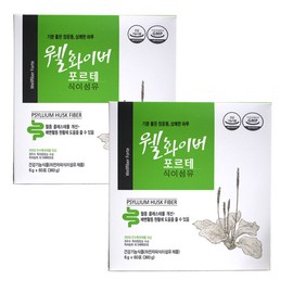 Well Fiber Forte Dietary Fiber 60 sachets / 웰화이버 포르테 식이섬유 60포X2통 식이섬유/화이바/
