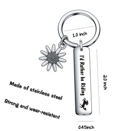 De&ai Horse Rider Jewelry For Women Cowgirl Gift Horse Trainer Keychain Horse Charm Keychain Equestrian Coach Keychain Horseman Keychain Cowboy Gift Horse Whisperer Keychain Horse Keychain
