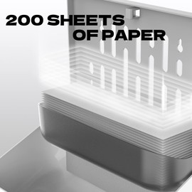 PLUSSEN Paper Towel Dispenser Wall Mount with Key Lock,Multifold Paper Towel Dispenser Commercial Paper Hand Towel Holder (White)