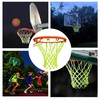 Loopunk Heavy Duty Glow-in-The-Dark Basketball Net, Luminous Self-Luminous Frame for