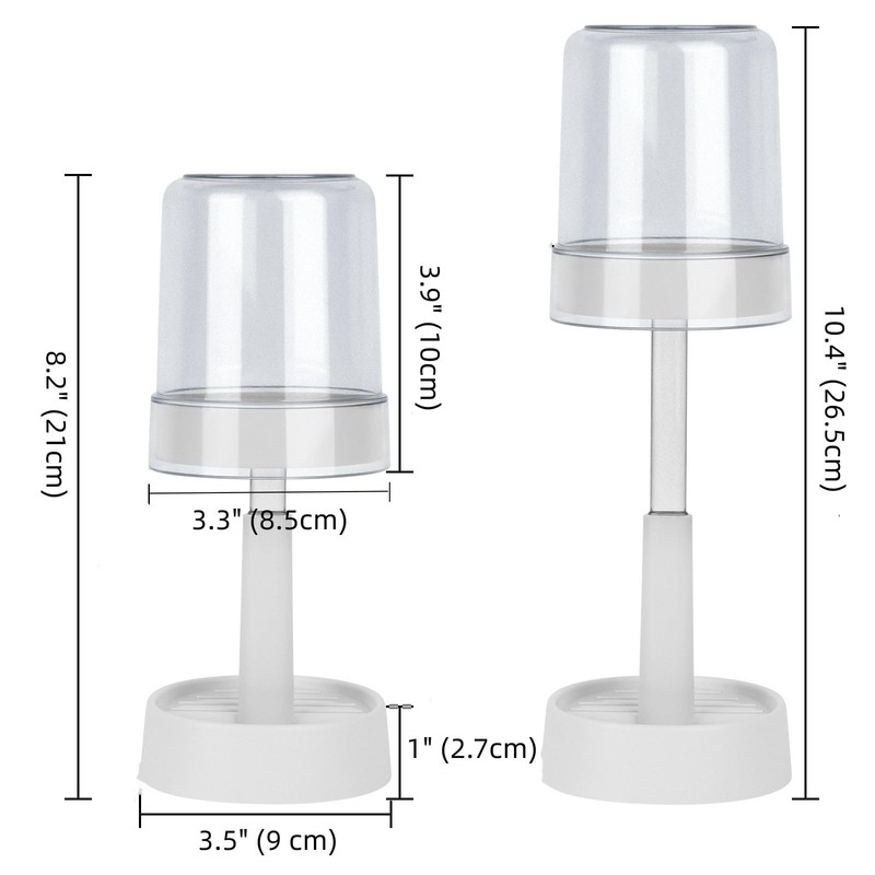 DODAMOUR Height Adjustable Toothbrush Holder for Bathroom, Toothbrush Holder Stand