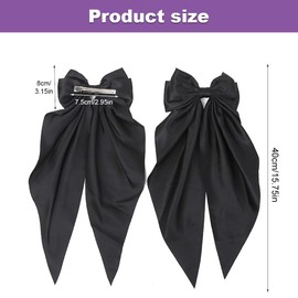 Bow Hair Clip 6PCS Hair Bows Oversized Satin Hair Bows Big Bowknot Hairpin for Women Lady Girl