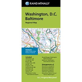 Rand McNally Folded Map: Washington, D.C. Baltimore Regional Map