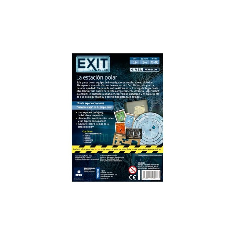 Devir - Exit - La Estación Polar Juego de Mesa,