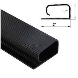 Under Desk Cable Management Kit, Self-Adhesive Cord Organizer, Cable Hider Tray,95" Total Length (6 Packs X15.75 Each),Black