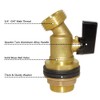 Hooshing Brass Rain Barrel Spigot Water Container, 1 Inch O.D.