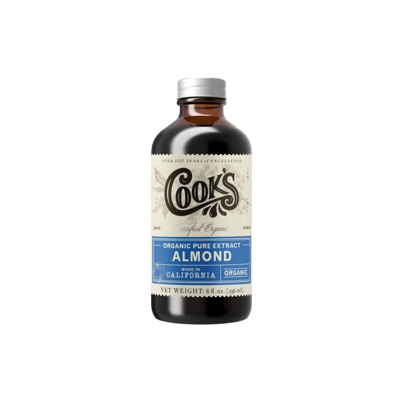 Cook's Organic Pure Almond Extract 8 oz