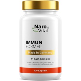 Immune System Strengths Adults - 11x Immune Complex Echinacea Capsules with Zinc Selenium Vitamin C L-Histidine I Immune Treatment Adult - Vitamin Treatment - Vegan & No Additives - 120 Capsules