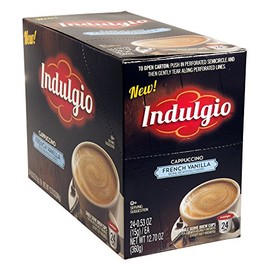 Indulgio French Vanilla Cappuccino Single Serve for Keurig K-Cup Brewers, 24 Count (Compatible with 2.0 Keurig Brewers)
