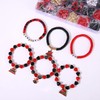 Game Day Beads for Bracelets Making Kit,Red Black Heishi Clay