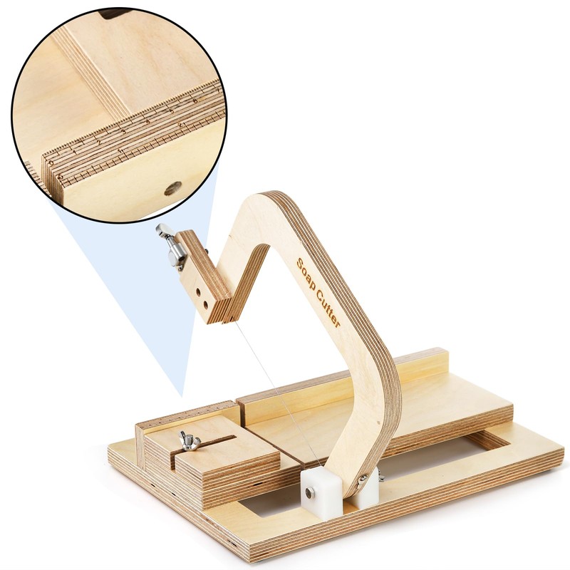 Coloch Wood Soap Cutter, Adjustable Soap Cutting Tool Single Wire