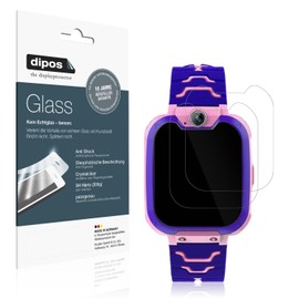 dipos I 2 x Screen Protector 9H Clear Compatible with Kesasohe Smartwatch Children Protective Film Anti-Shock Film