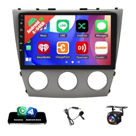 4+64G Android 13 Car Stereo Radio Upgrade for Toyota Camry 2006 2007 2008 2009 2010 2011, 10.1" IPS Touchscreen Car Radio with Wireless CarPlay Android Auto GPS Navigation SWC Bluetooth Camera Mic