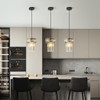 BBLLWJ Modern Pendant Light Black Pendant Lights Crystal Chandeliers Adjustable