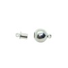 Silver Overlay Single Hole Magnetic Clasps CSF-515-10MM