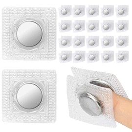 EEEKit 20 Pairs Hidden Sew Magnetic Snap, PVC Magnetic Closure Sew on Tight in Magnets Fasteners for Handbag Clothing