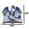 Guardian Of Bibliography Purple Blue Dragon Emerging Out Of Spell
