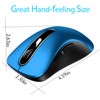 memzuoix - mouse inalámbrico portátil 2.4G, 1200 DPI inalámbrico óptico
