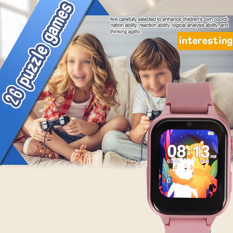 Kids Smart Watch Dual Cameras Multiple Functional High Definition Smart