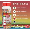 Bakers Choice Rainbow Sprinkles for Baking - Rainbow Jimmies Sprinkles