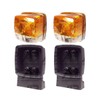 APUK 2x Front Side Lights Indicator Lamps & Support Brackets