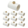 DUZFOREI 10Pcs PVC 20mm Misting Nozzles Coupling with Brass Mist
