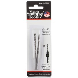 Snappy Tools 1/8 Inch Replacement HSS Drills (2 Pcs.) #49208