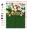 CYLYH 5x7ft Easter Backdrop Spring Easter Photography Backdrop Green Grass