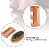 Set de cepillo y peine de barba de cerdas naturales