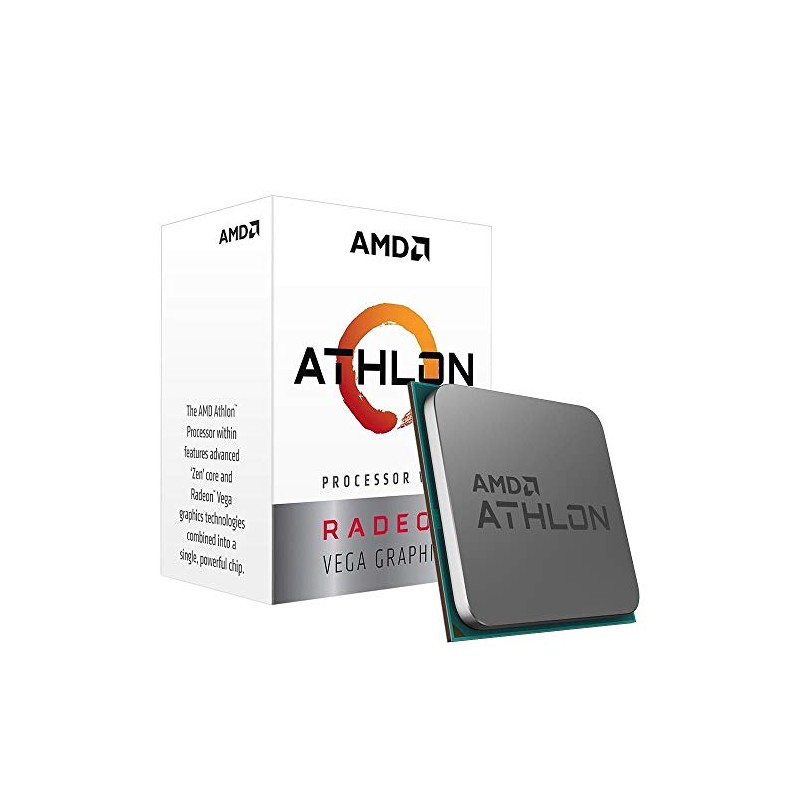 AMD YD3000C6FHBOX Procesador Athlon 3000G, 3.5GHz 4Mb Cache 2-Core/4-Thread Socket