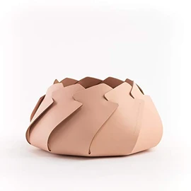 Vacavaliente Zambo Organiser, Leather, New Pink, Groot
