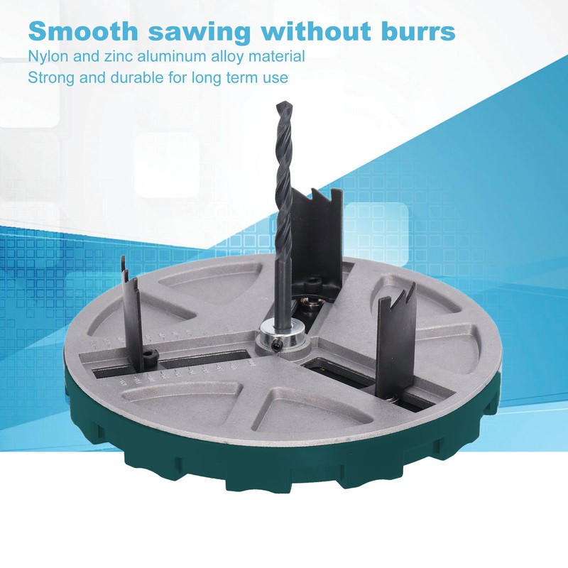 Adjustable Punching Saw Round Hole Opener Tools with Positioning Bit