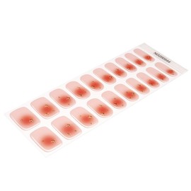 Semi Cured Gel Nail Strips - 20pcs Glaze Gel Stickers, Salon Quality DIY Wraps, Easy to Apply, UV Light Required