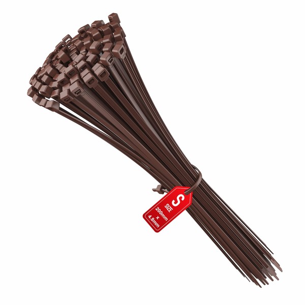 intervisio Cable Ties 200 mm x 3.6 mm Dark Brown