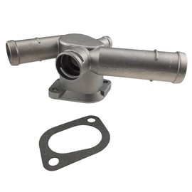 Aluminium Alloy Thermostat Housing Coolant Hose Flange Radiator for VW Golf Jetta 2.0 L4 99-06 06A121133D