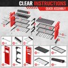 Heavy Duty Power Tool Organizer Wall Mount with Charging Station,