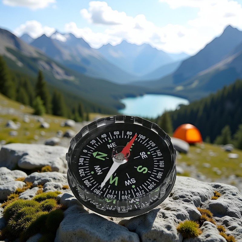 Black Waterproof Pocket Watch Compasses Navigation Compasses Professional Clear Camping