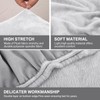Teynewer Sofa Seat Cushion Cover, Sofa Cushion Slipcovers Stretch Velvet,