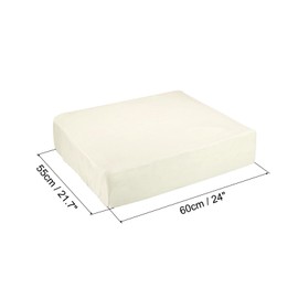 uxcell Stretch Couch Cushion Covers Individual Washable Sofa Seat Cushion Slipcover Furniture Protector for Sofa Armchair Cushion Protector, White