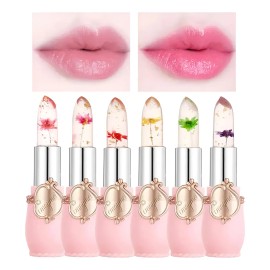 Labiales Gelatinosos Flor Cristal, Paquete De 6 Unidades
