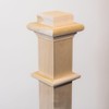 Wood Box Newel - Plain Style with Pedestal - 56"