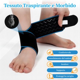 TOVIKI Sprunggelenkbandage, 2 Stück Einstellbares bandage fußgelenk, Flexible Knöchelbandage, Ultra Dünn Fußbandage, Laufen Fussball, Rechte und Linke Fußgelenk