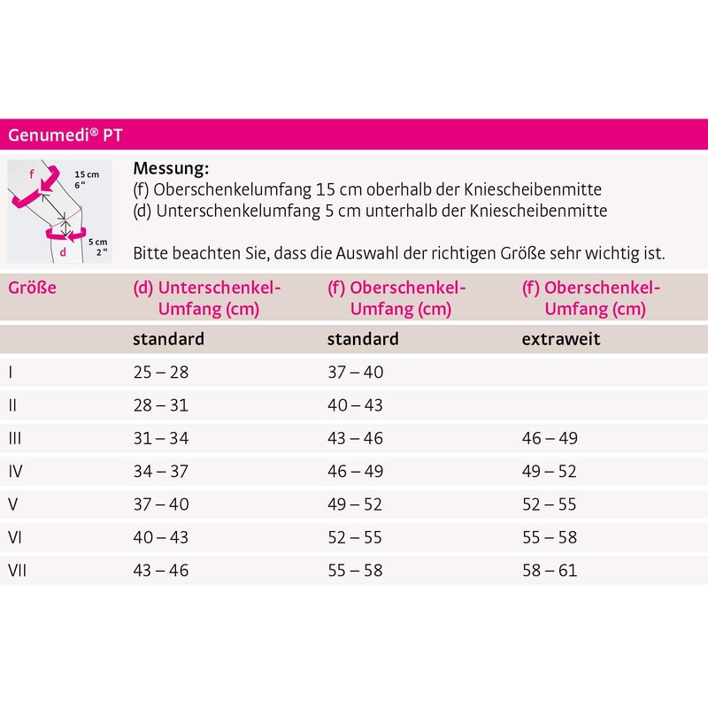 medi GENUMEDI PT Knee Support Left Size 2 Silver 127