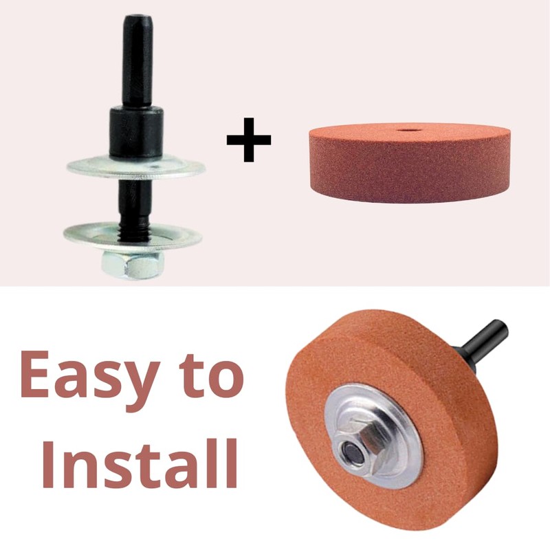 WA 3" inch Mini Rotary Grinding Stone, Polishing Wheel, Vitrified