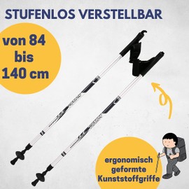 Best Sporting Telescopic Hiking Poles 84 to 140 cm I Trekking Poles Extendable Ultralight I Extendable Hiking Pole I Telescopic Hiking Poles I Trekking Poles Aluminium Poles