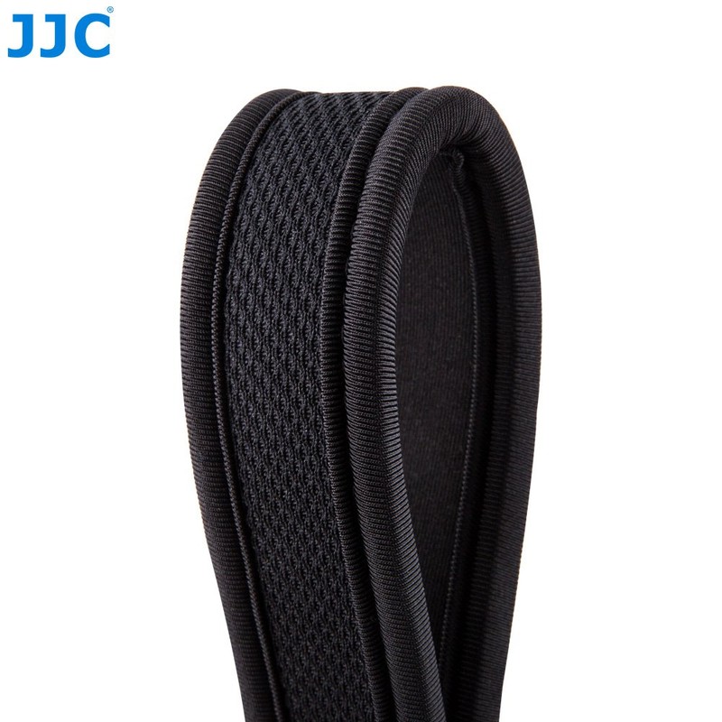 JJC NS-M1BK Neoprene Umhängeband für Kameras, Schwarz, Fits Mirrorless Camera